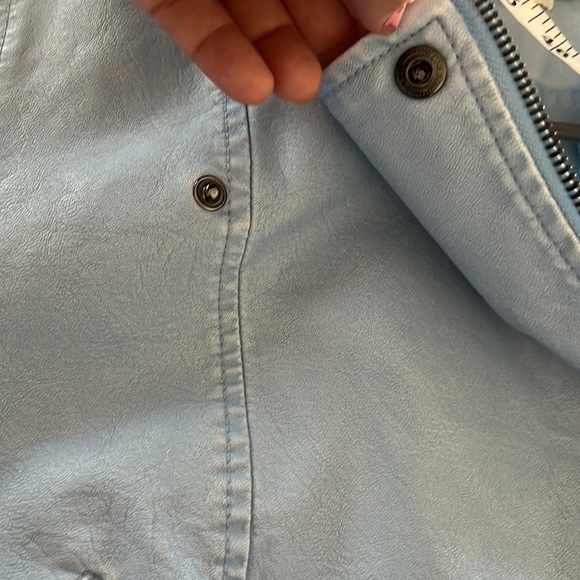 Only faux Leather Biker jacket sz M - Picture 6 of 7